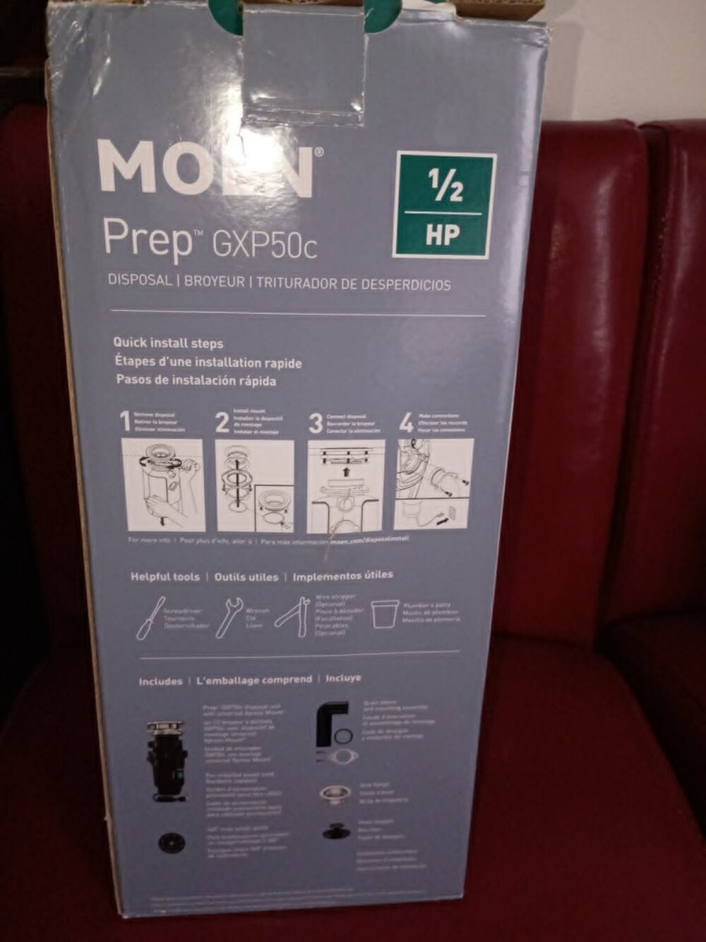 Corded MOEN garbage disposal.